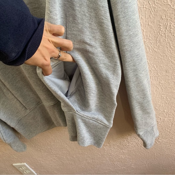 Athleta Apollo Crewneck Sweatshirt in Gray Size Large - Picture 8 of 11